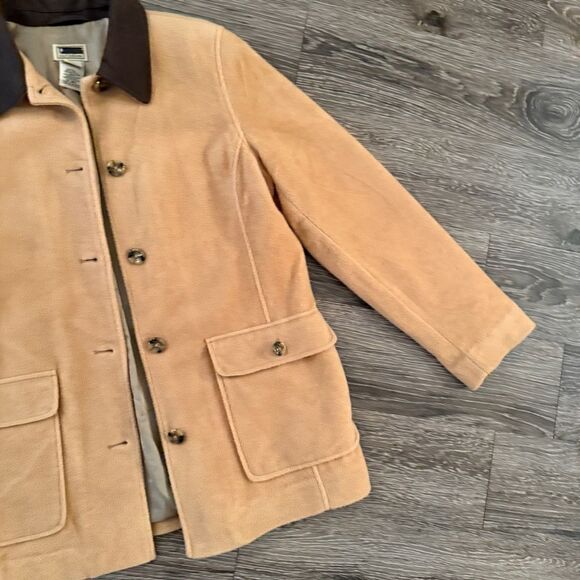 L.L Bean Vintage Wool Blend Barn Coat - Picture 4 of 8